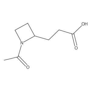 3-(1-Acetylazetidin-2-yl)propanoic acid Structure