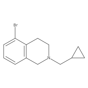 5-Bromo-2-(cyclopropylmethyl)-1,2,3,4-tetrahydroisoquinoline结构式