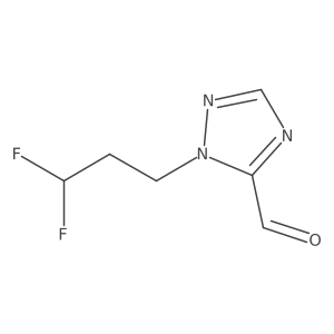 1-(3,3-Difluoropropyl)-1H-1,2,4-triazole-5-carbaldehyde Structure