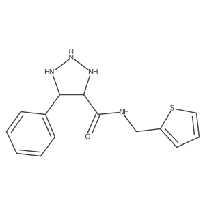 4-phenyl-N-[(thiophen-2-yl)methyl]-1H-1,2,3-triazole-5-carboxamide结构式