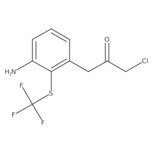 1-(3-Amino-2-(trifluoromethylthio)phenyl)-3-chloropropan-2-one Structure