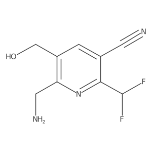 2-(Aminomethyl)-5-cyano-6-(difluoromethyl)pyridine-3-methanol结构式