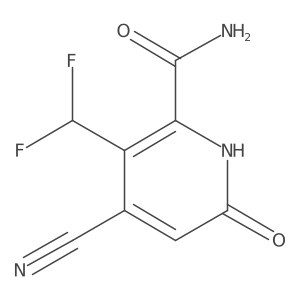 4-Cyano-3-(difluoromethyl)-6-hydroxypicolinamide Structure