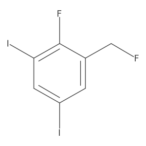 1,5-Diiodo-2-fluoro-3-(fluoromethyl)benzene结构式