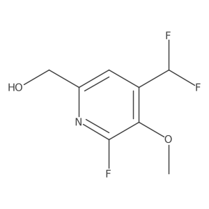 (4-(Difluoromethyl)-6-fluoro-5-methoxypyridin-2-yl)methanol结构式