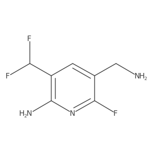 5-(Aminomethyl)-3-(difluoromethyl)-6-fluoropyridin-2-amine结构式