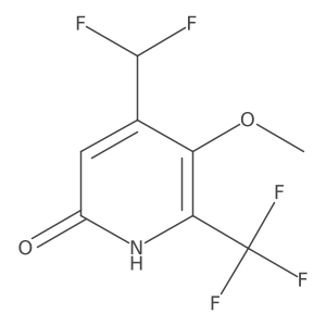 4-(Difluoromethyl)-5-methoxy-6-(trifluoromethyl)pyridin-2-ol结构式