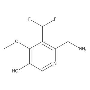 2-(Aminomethyl)-3-(difluoromethyl)-5-hydroxy-4-methoxypyridine结构式