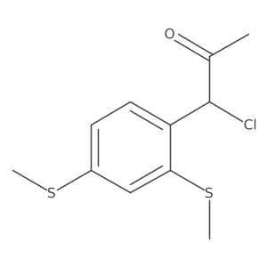 1-(2,4-Bis(methylthio)phenyl)-1-chloropropan-2-one结构式