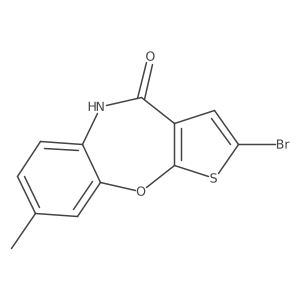 Thieno[2,3-b][1,5]benzoxazepin-4(5H)-one, 2-bromo-8-methyl-结构式