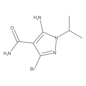 5-Amino-3-bromo-1-isopropyl-1H-pyrazole-4-carboxamide Structure