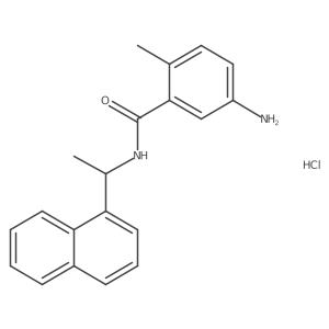(R)-5-Amino-2-methyl-N-(1-(naphthalen-1-yl)ethyl)benzamide hydrochloride结构式