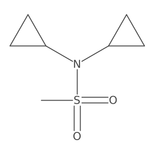N,N-dicyclopropylmethanesulfonamide结构式