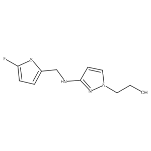 2-(3-{[(5-fluorothiophen-2-yl)methyl]amino}-1H-pyrazol-1-yl)ethan-1-ol Structure