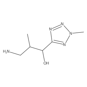 3-Amino-2-methyl-1-(2-methyl-2h-1,2,3,4-tetrazol-5-yl)propan-1-ol结构式