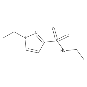 N,1-diethyl-1H-pyrazole-3-sulfonamide结构式