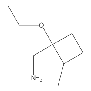 (1-Ethoxy-2-methylcyclobutyl)methanamine结构式