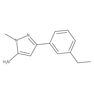 3-(3-ethylphenyl)-1-methyl-1H-pyrazol-5-amine Structure