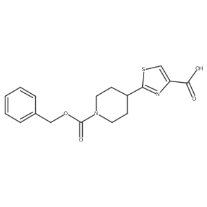 2-(1-Cbz-4-piperidyl)thiazole-4-carboxylic Acid Structure