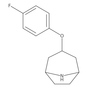 3-(4-Fluorophenoxy)-8-azabicyclo[3.2.1]octane结构式