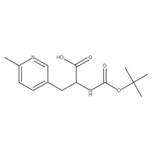 (S)-2-((tert-Butoxycarbonyl)amino)-3-(6-methylpyridin-3-yl)propanoic acid Structure