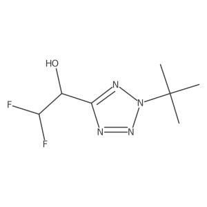 1-(2-tert-butyl-2H-1,2,3,4-tetrazol-5-yl)-2,2-difluoroethan-1-ol Structure