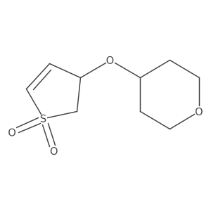 3-(Oxan-4-yloxy)-2,3-dihydro-1lambda6-thiophene-1,1-dione结构式