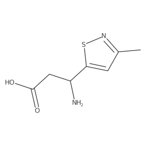 (3S)-3-amino-3-(3-methyl-1,2-thiazol-5-yl)propanoic acid Structure