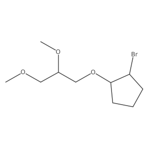 1-Bromo-2-(2,3-dimethoxypropoxy)cyclopentane结构式