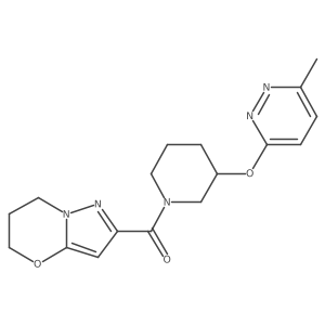 (6,7-dihydro-5H-pyrazolo[5,1-b][1,3]oxazin-2-yl)(3-((6-methylpyridazin-3-yl)oxy)piperidin-1-yl)methanone Structure