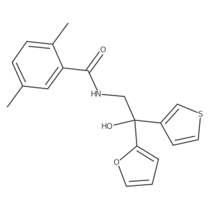 N-(2-(furan-2-yl)-2-hydroxy-2-(thiophen-3-yl)ethyl)-2,5-dimethylbenzamide Structure