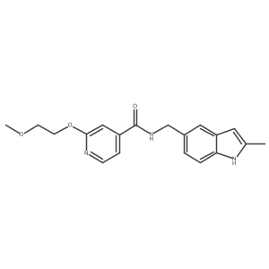 2-(2-methoxyethoxy)-N-((2-methyl-1H-indol-5-yl)methyl)isonicotinamide Structure