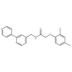 N-([2,4'-bipyridin]-4-ylmethyl)-2-(2,4-dichlorophenoxy)acetamide结构式