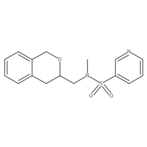 N-(isochroman-3-ylmethyl)-N-methylpyridine-3-sulfonamide Structure