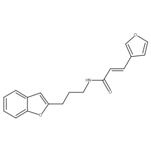 (E)-N-(3-(benzofuran-2-yl)propyl)-3-(furan-3-yl)acrylamide Structure