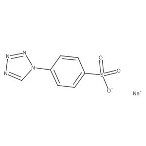 sodium 4-(1H-tetrazol-1-yl)benzenesulfonate结构式