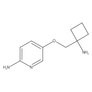5-[(1-Aminocyclobutyl)methoxy]-2-pyridinamine结构式