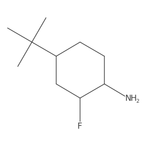 4-tert-Butyl-2-fluorocyclohexan-1-amine Structure