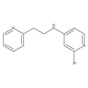 2-Bromo-N-(2-pyridin-2-ylethyl)pyridin-4-amine结构式