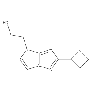 2-(6-cyclobutyl-1H-imidazo[1,2-b]pyrazol-1-yl)ethan-1-ol Structure