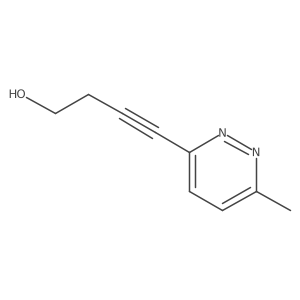 4-(6-Methylpyridazin-3-yl)but-3-yn-1-ol Structure