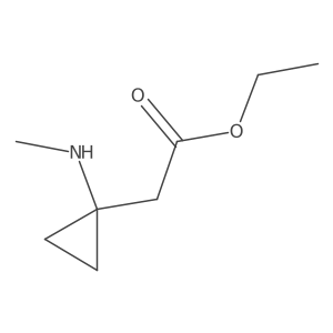 Ethyl 2-[1-(methylamino)cyclopropyl]acetate Structure