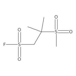 2-Methanesulfonyl-2-methylpropane-1-sulfonyl fluoride Structure