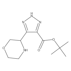 tert-butyl 5-(morpholin-3-yl)-1H-1,2,3-triazole-4-carboxylate结构式
