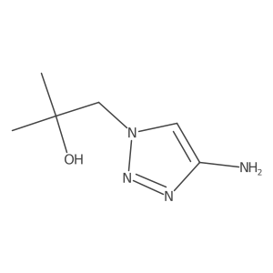 1-(4-amino-1H-1,2,3-triazol-1-yl)-2-methylpropan-2-ol结构式