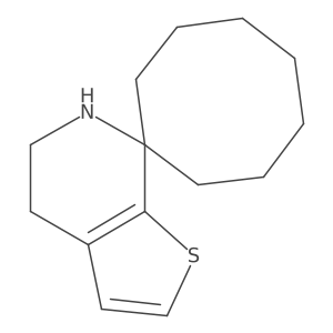 5',6'-dihydro-4'H-spiro[cyclooctane-1,7'-thieno[2,3-c]pyridine] Structure