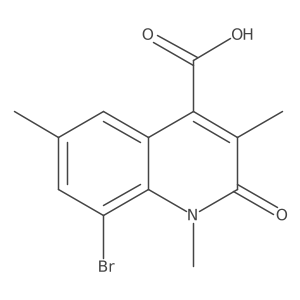 8-Bromo-1,3,6-trimethyl-2-oxo-1,2-dihydroquinoline-4-carboxylic acid Structure