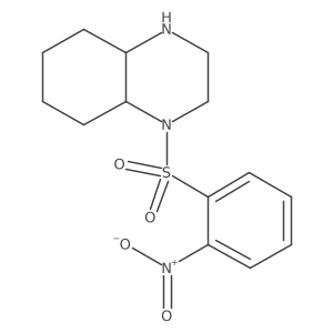 1-(2-Nitrobenzenesulfonyl)-decahydroquinoxaline结构式