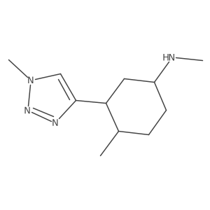 N,4-dimethyl-3-(1-methyl-1H-1,2,3-triazol-4-yl)cyclohexan-1-amine Structure