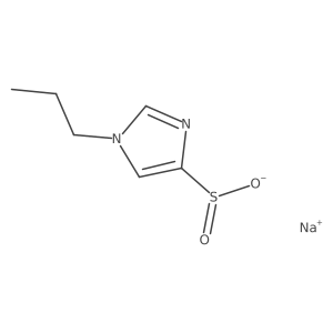 sodium 1-propyl-1H-imidazole-4-sulfinate Structure